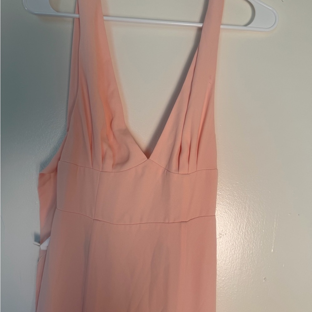 Fame and Partners Blush Pink Prom Dress - Picture 4 of 11